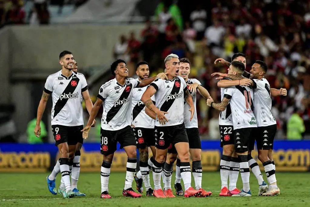 Puma comemora gol marcado em partida diante do Flamengo pelo Campeonato Carioca. Foto: Thiago Ribeiro/ AGIF/Sipa USA