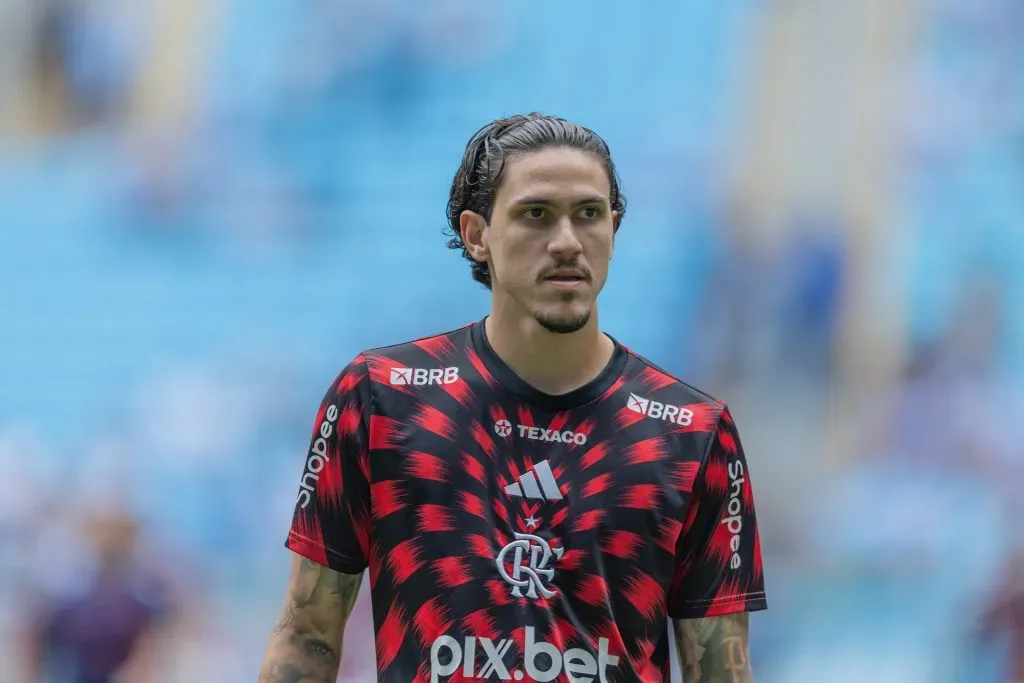 Pedro antes do jogo com o Grêmio. Foto: Liamara Polli/AGIF