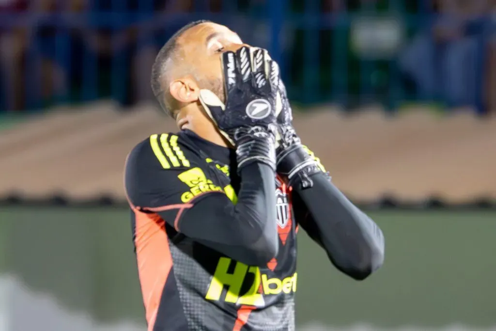 EVERSON goleiro do Atletico-MG durante partida contra o Mirassol no estadio Jose Maria de Campos Maia pelo campeonato Brasileiro A 2025. Foto: Joisel Amaral/AGIF