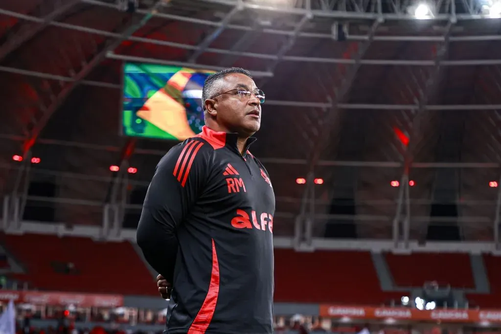 RS – PORTO ALEGRE – 29/04/2025 – COPA DO BRASIL 2023, INTERNACIONAL X MARACANA – Roger Machado tecnico do Internacional durante partida contra o Maracana no estadio Beira-Rio pelo campeonato [COMPETICAO]. Foto: Maxi Franzoi/AGIF