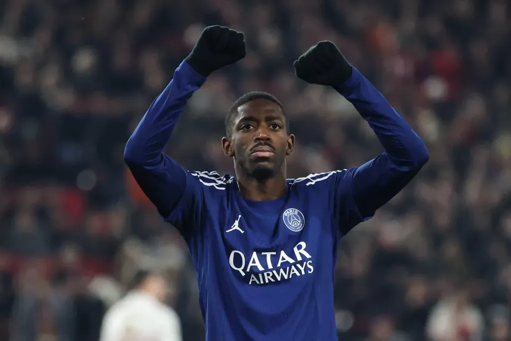 Ousmane Dembele do Paris Saint-Germain. (Foto de Alex Grimm/Getty Images)