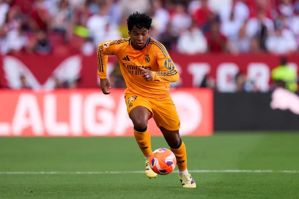 Endrick em partida na temporada 2024/25. Photo by Angel Martinez/Getty Images