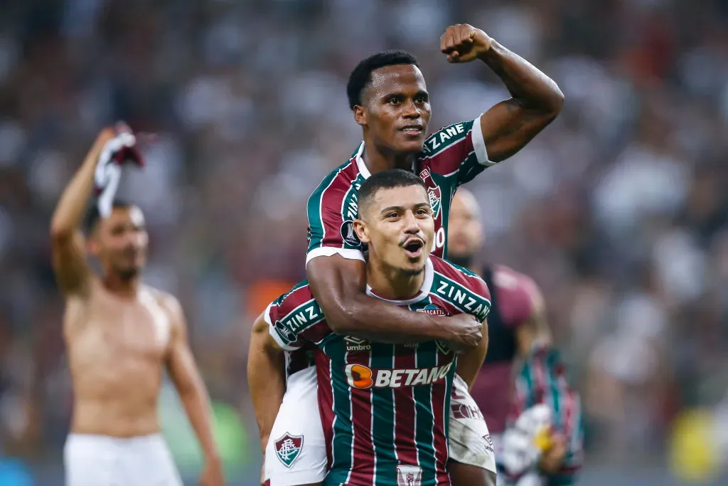 André y Jhon Arias, jugadores del Fluminense de Brasil. / Getty Images.