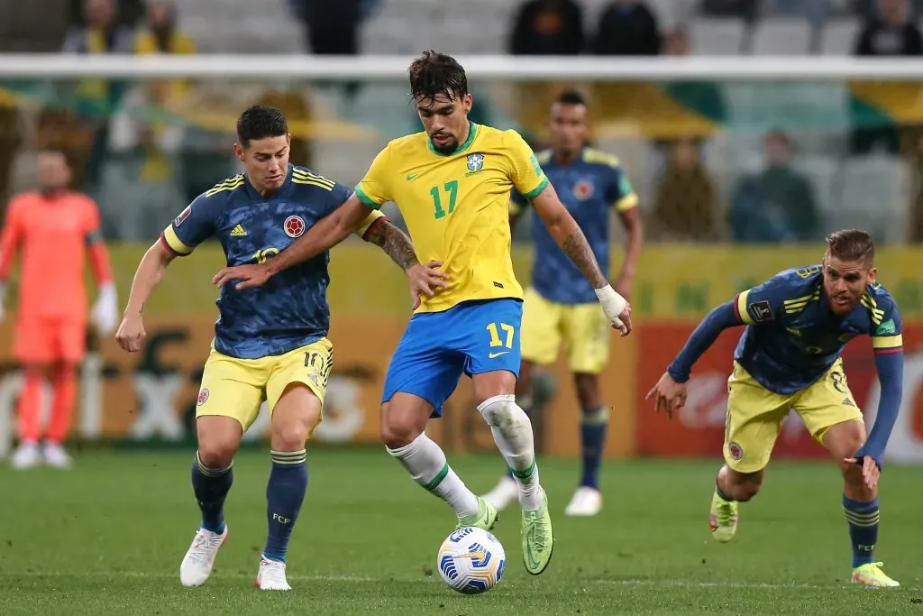 James Rodríguez, Lucas Paquetá (Getty)