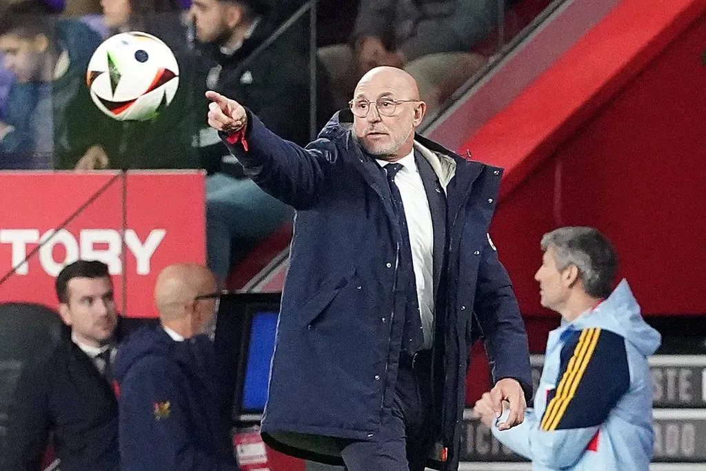 Luis de la Fuente, técnico de España. Foto: Imago.