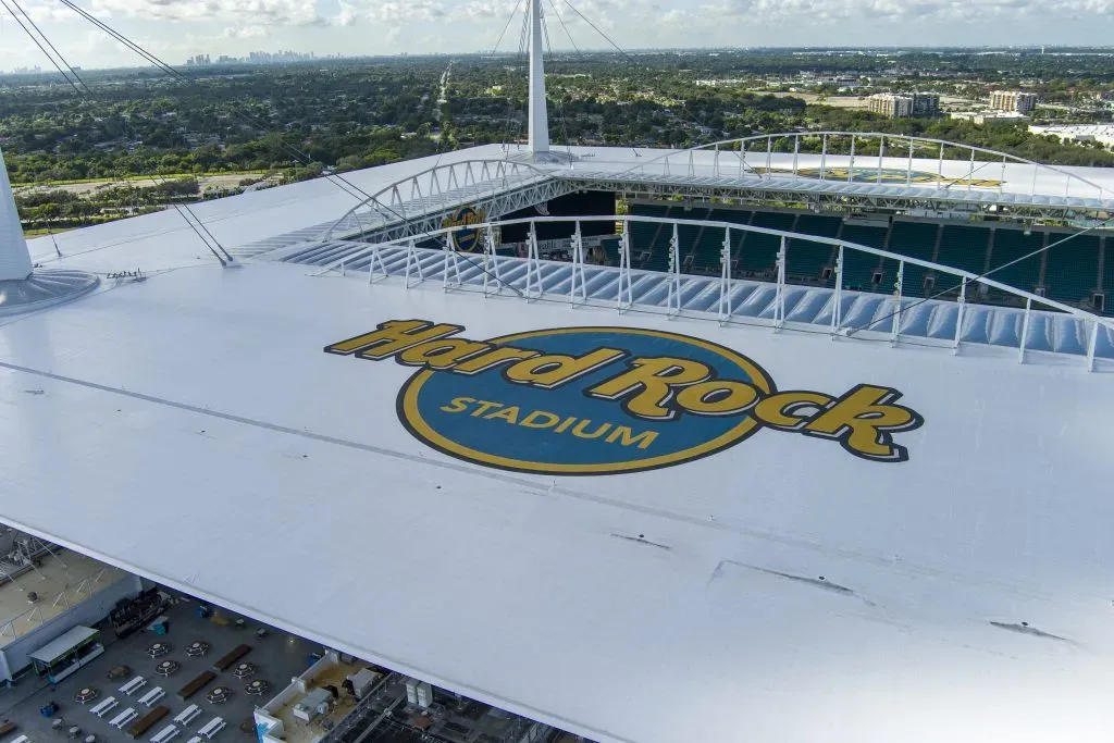 Toma aérea del Hard Rock Stadium en Miami Gardens. / IMAGO.