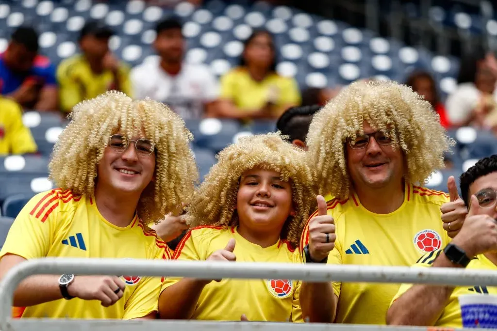 Hinchas de Colombia en el NRG Stadium, antes del debut de la Tricolor. / IMAGO.