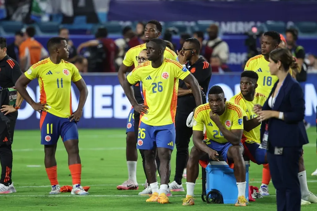 Jugadores de la Selección Colombia en la final de la Copa América. Foto: Imago.