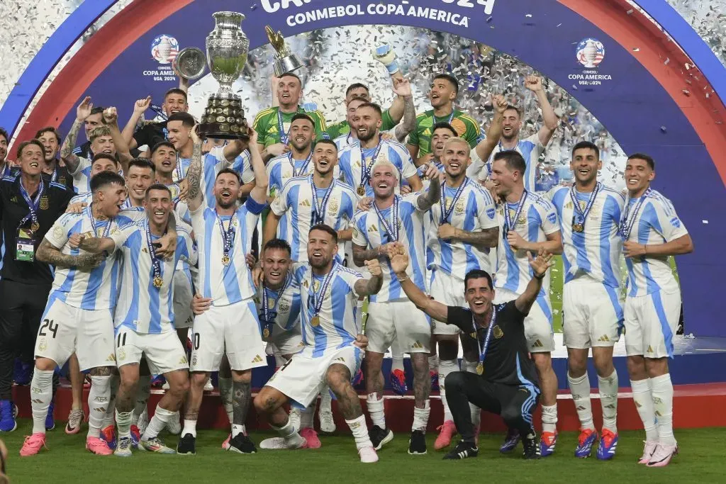 Jugadores de Argentina festejando el título de la Copa América. Foto: Imago.