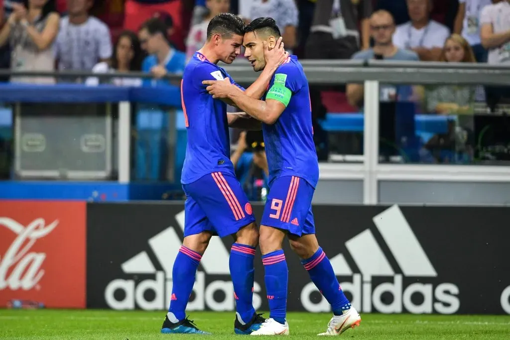 Falcao y James en la Selección Colombia. IMAGO.