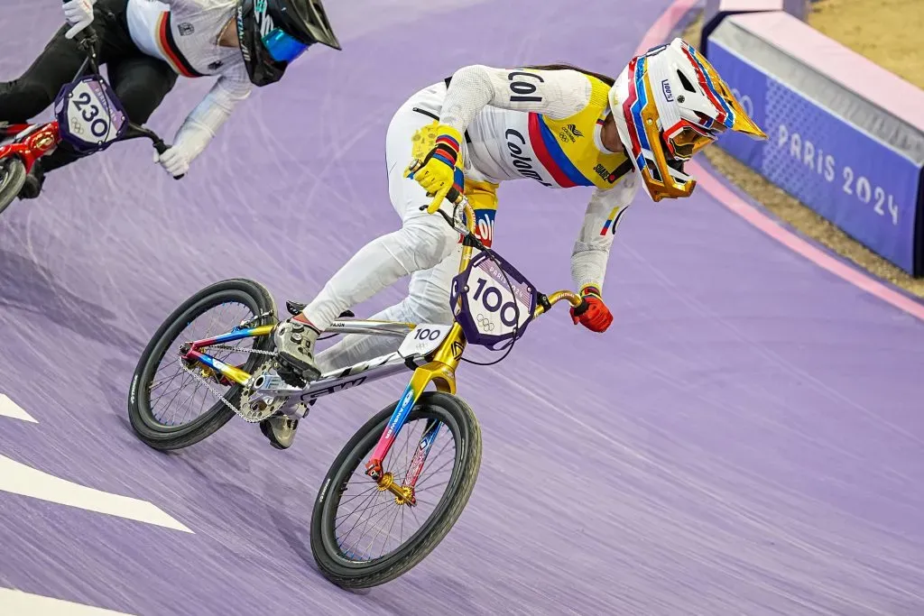 Mariana Pajón en los Juegos Olímpicos de París 2024. Foto: Imago.