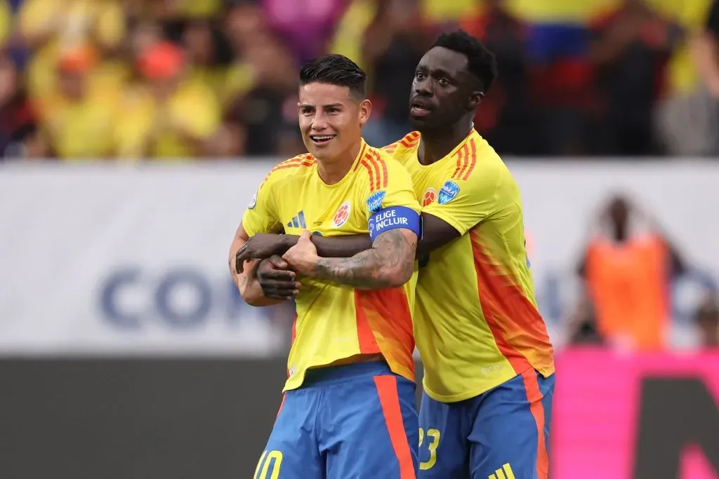 James con Dávinson. (Photo by Chris Coduto/Getty Images)