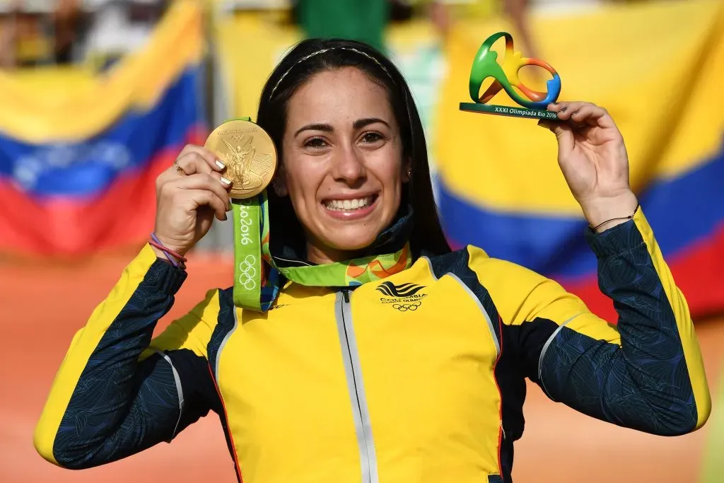 Mariana Pajón, doble medallista de oro para Colombia en Londres 2021 y Rio 2016. / IMAGO.