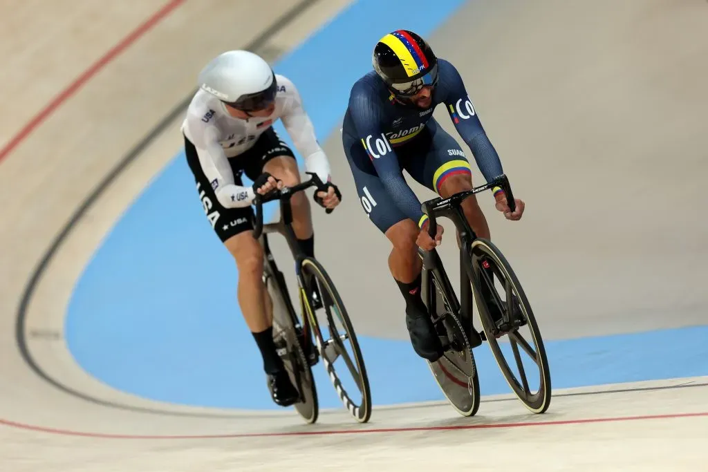 Fernando Gaviria en competencia en París 2024. (Photo by Tim de Waele/Getty Images)