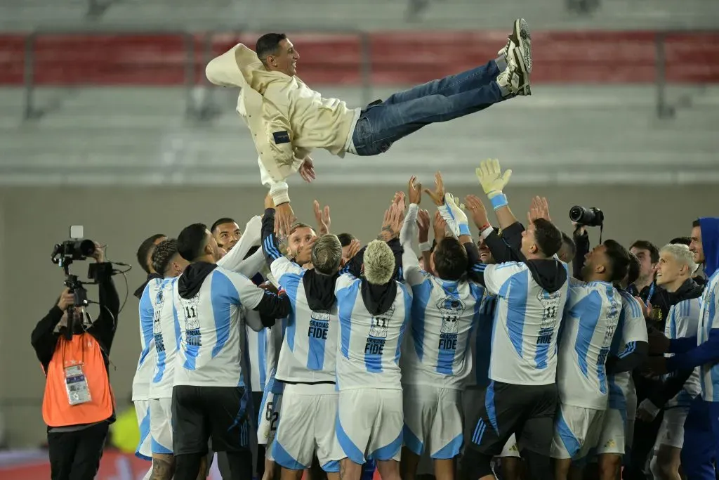 Despedida de Ángel Di María de Argentina. Foto: Conmebol.