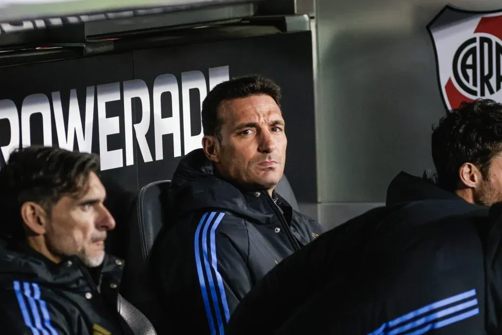 Lionel Scaloni, técnico de Argentina, ante Chile. Foto: Imago.