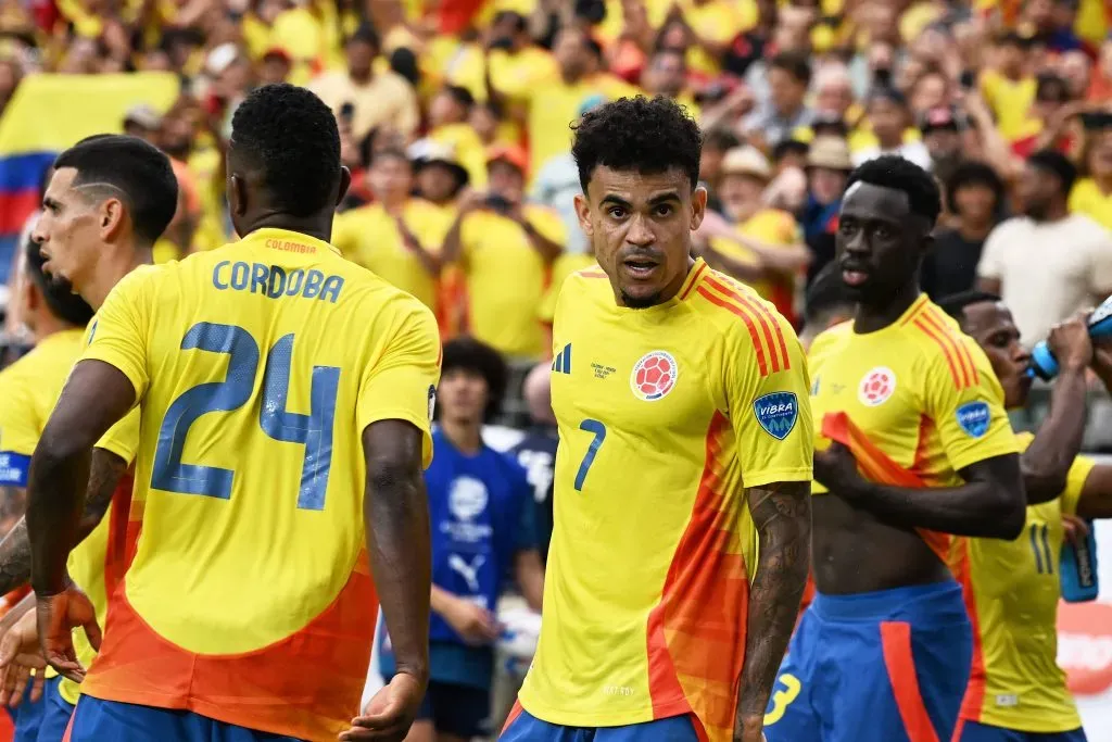 Jugadores de la Selección Colombia festejan ante Panamá. Foto: Imago