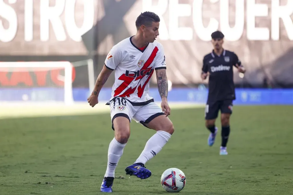 James Rodríguez con Rayo Vallecano ante Leganes. Foto: Imago.