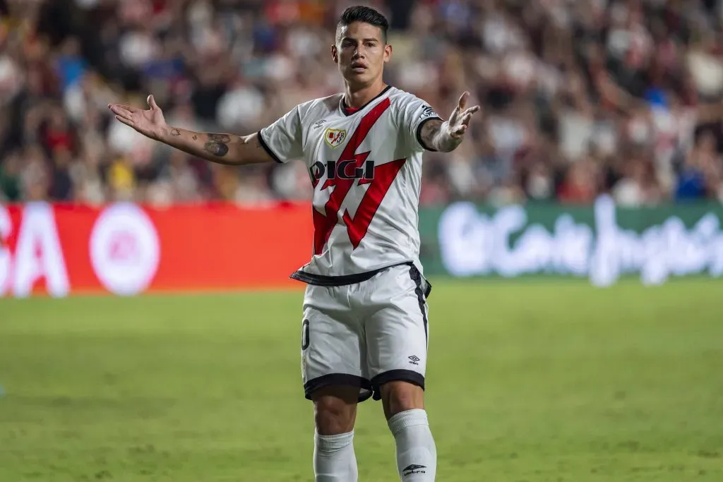 James Rodríguez con el Rayo Vallecano. Foto: Imago.