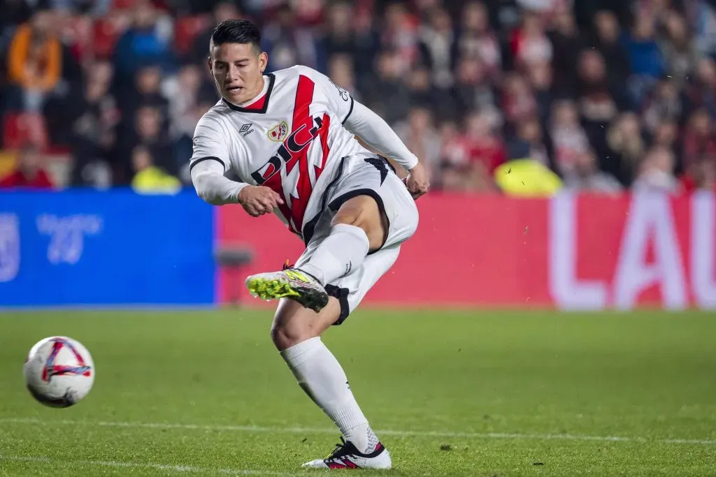 James Rodríguez con el Rayo Vallecano. Foto: Imago.