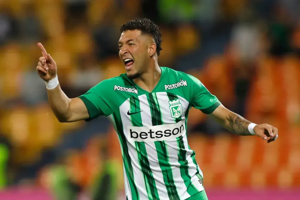 Andrés Salazar de Atlético Nacional en la Liga BetPlay DIMAYOR I 2024. Foto: VizzorImage / Jaime Jaramillo.