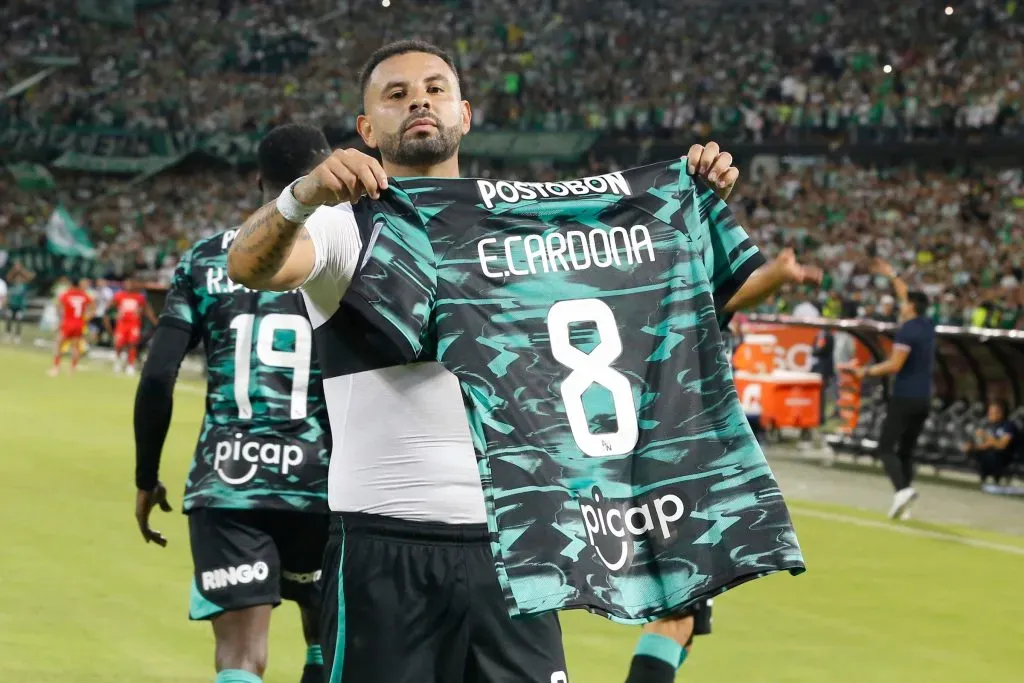 Edwin Cardona con Atlético Nacional en la Liga BetPlay DIMAYOR II 2024. Foto: VizzorImage / Donaldo Zuluaga.