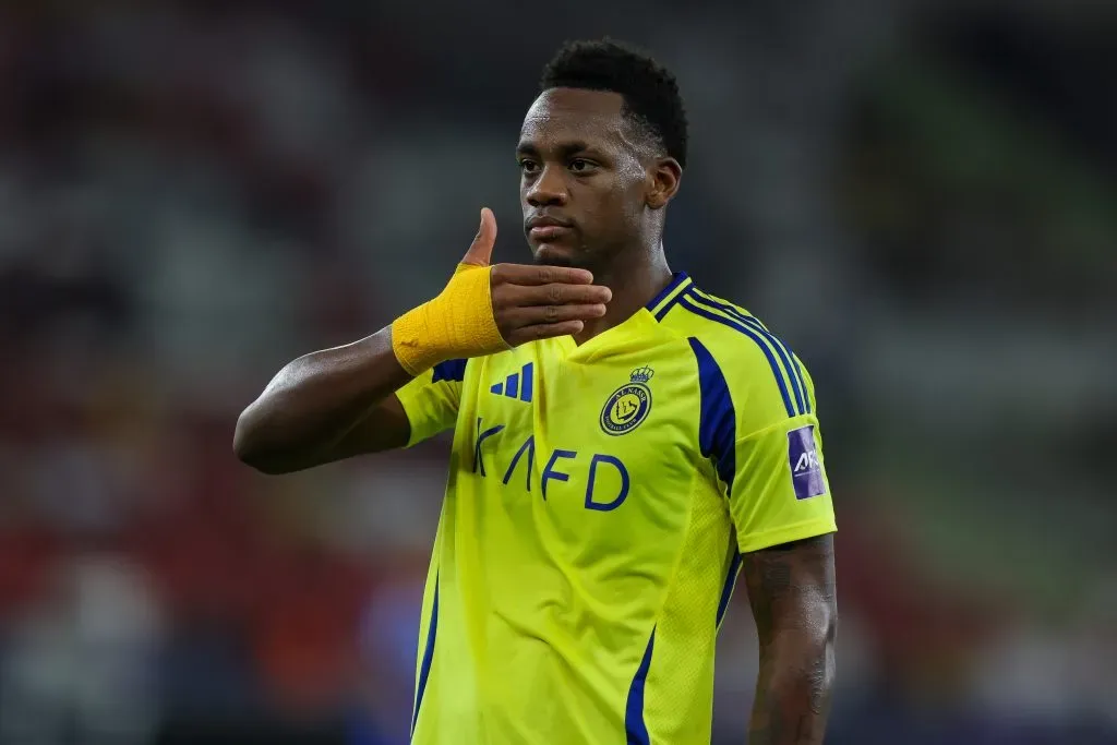 Jhon Durán con Al Nassr. Foto: Yasser Bakhsh/Getty Images.