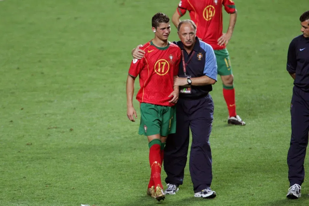 Cristiano Ronaldo with Luiz Felipe Scolari at UEFA Euro 2004. IMAGO / Ulmer