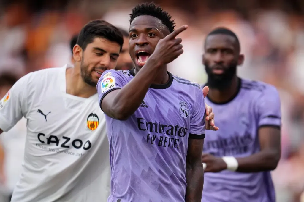 La RFEF lanzó su campaña contra el racismo después de los hechos ocurridos con Vinícius en Valencia. Getty Images.