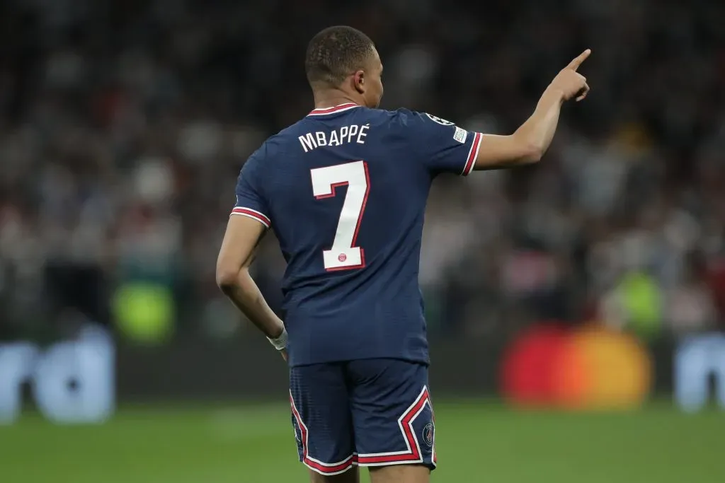 Kylian Mbappé podría salir del PSG en el mercado de pases previo a la temporada 2023/2024. Getty Images.