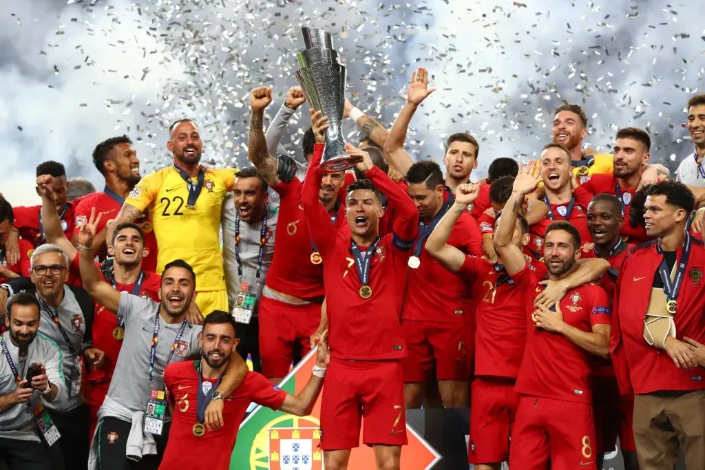 Portugal fue el primer campeón de la Nations League al vencer a Países Bajos 1 a 0. Getty Images