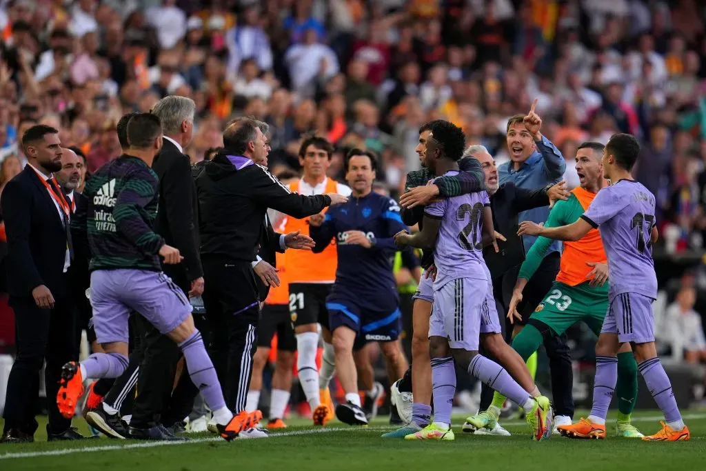 Vinícius Júnior el 21 de mayo en Mestalla. Getty Images.