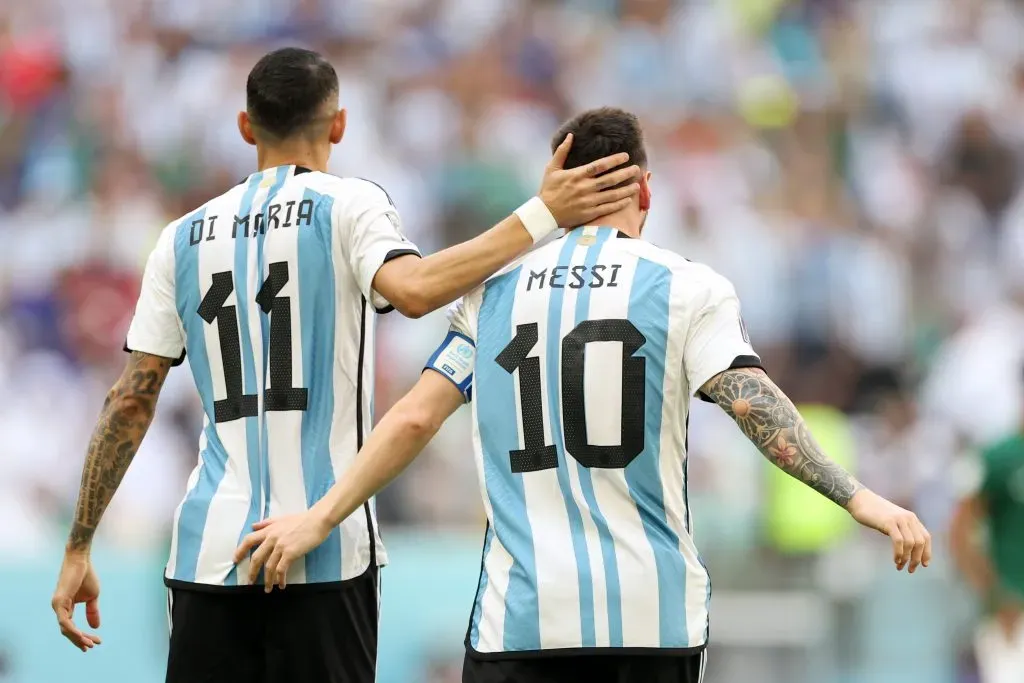 Ángel Di María y Lionel Messi llevan juntos 111 partidos en la Selección Argentina. Getty Images