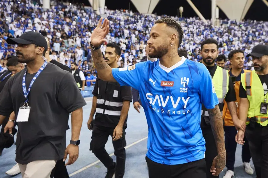 Neymar con la camiseta de Al-Hilal