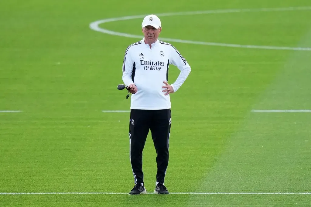 Carlo Ancelotti recuperó a Vinícius Júnior y a Dani Carvajal. Getty Images.