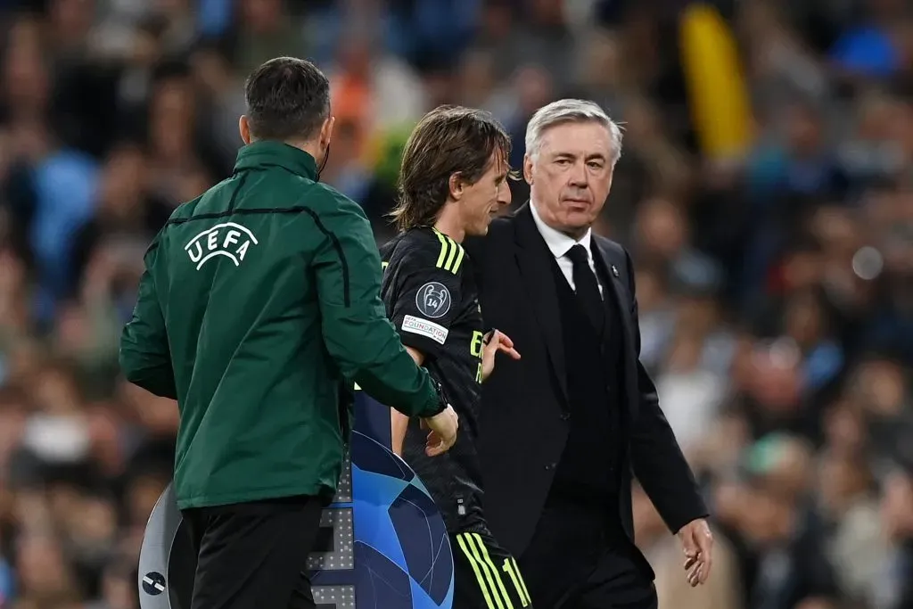 Luka Modric ya no estaría cómodo en el Real Madrid de Carlo Ancelotti. Getty Images.