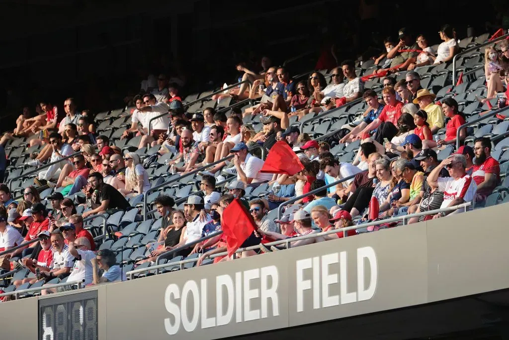 Las entradas para el Chicago Fire vs. Inter Miami en el Soldier Field están agotadas. Aún así, temen que haya butacas desocupadas. Getty Images.