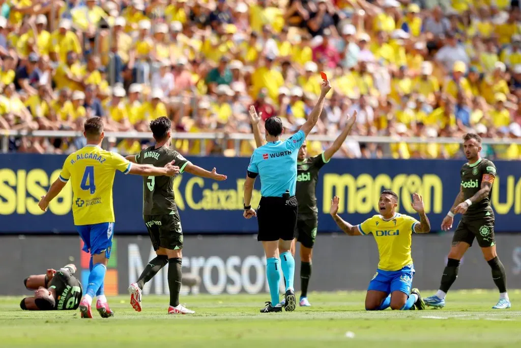 Darwin Machís y el momento de su expulsión (Getty Images).