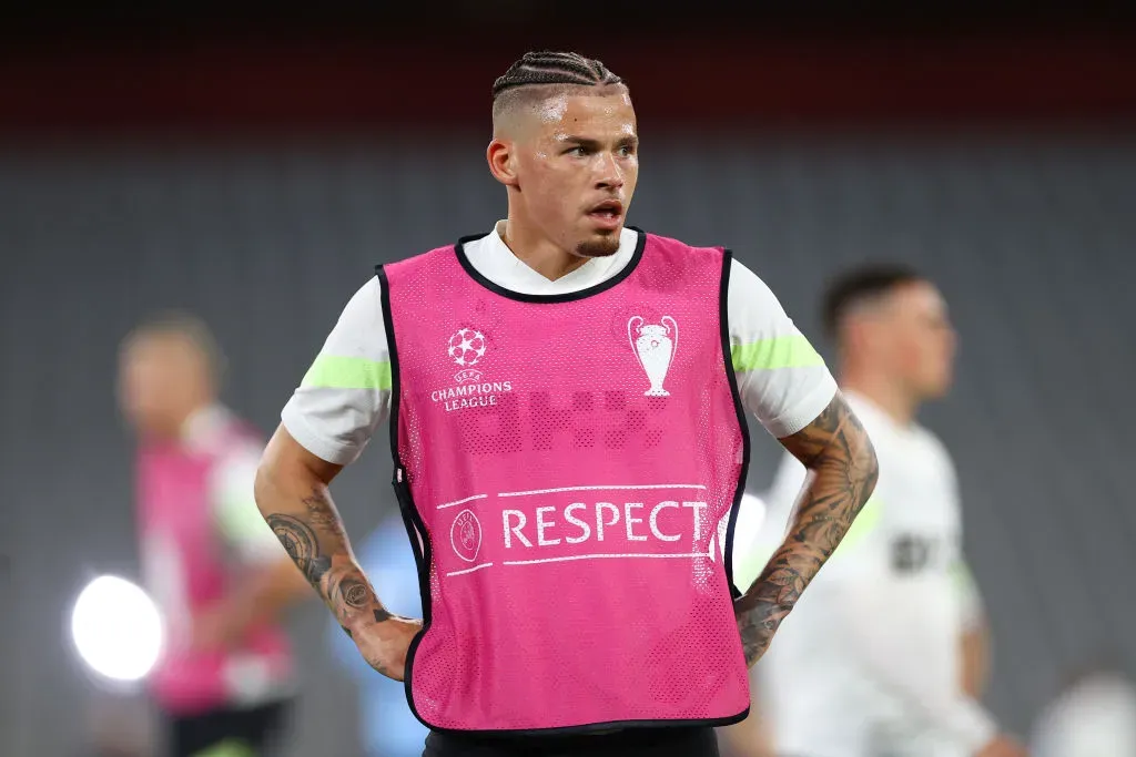 Kalvin Phillips, como suplente en Champions League. (Foto: Getty)