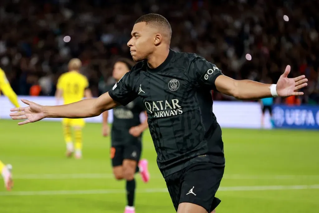 Kylian Mbappé llegó a los 224 goles en PSG. Getty Images.