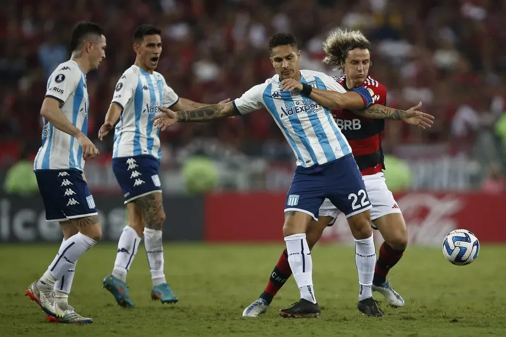 Paolo Guerrero con Racing en la Copa Libertadores 2023. Foto: Getty,