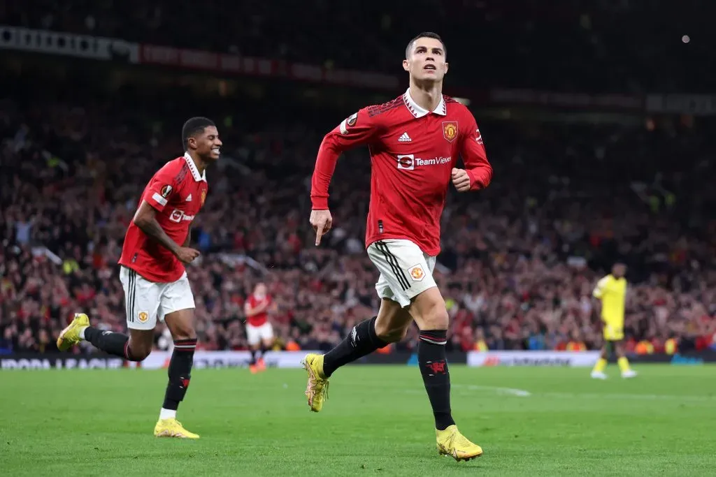 Cristiano Ronaldo en su segunda etapa en el Manchester United. Getty Images.