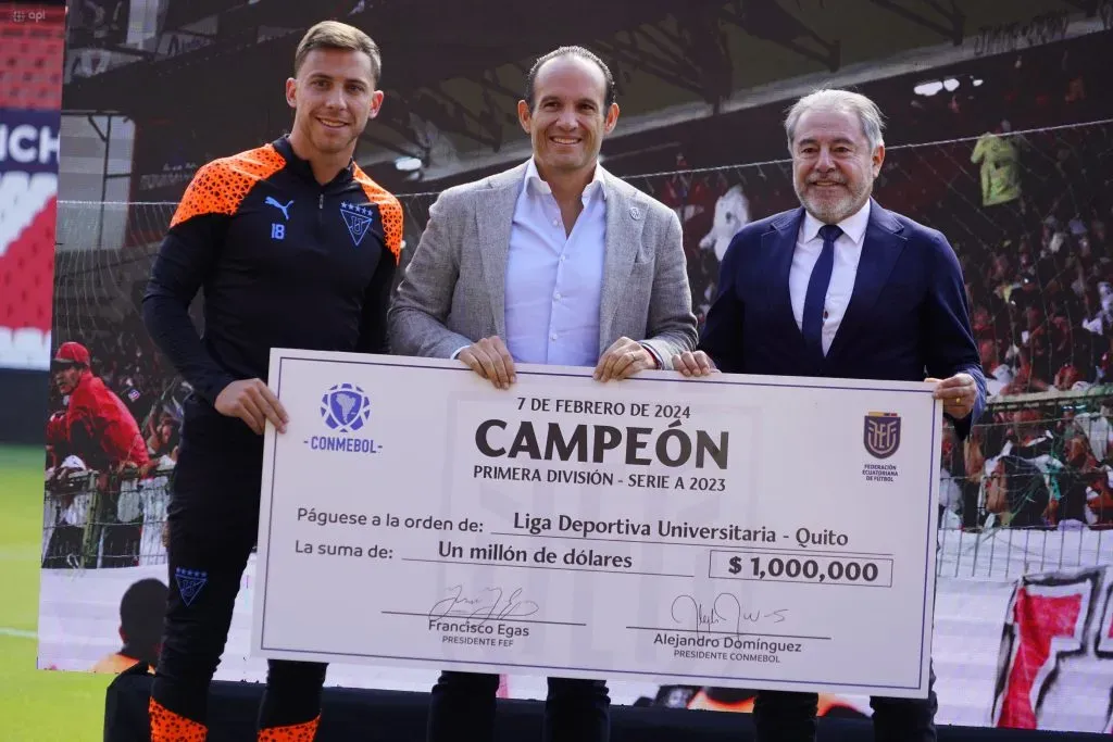 Premio económico para Liga de Quito. (Foto: API)