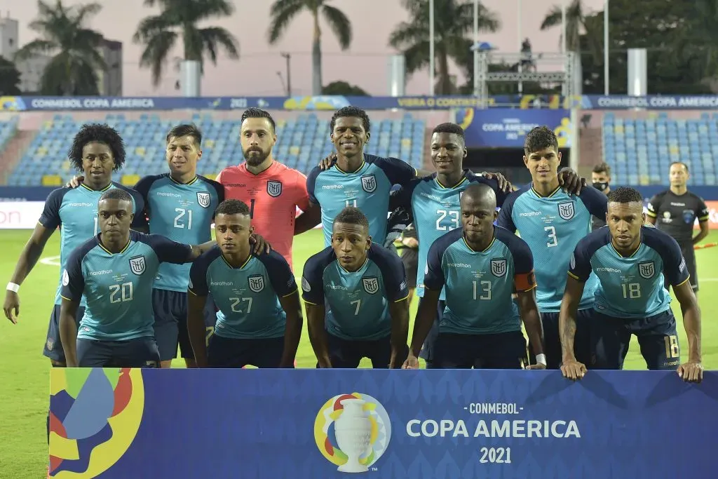 El once titular de la Copa América 2021 de la Selección de Ecuador. Foto: Getty.