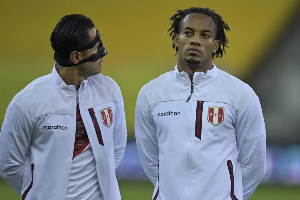 Gianluca Lapadula y André Carrillo en la Selección Peruana. (Foto: IMAGO).