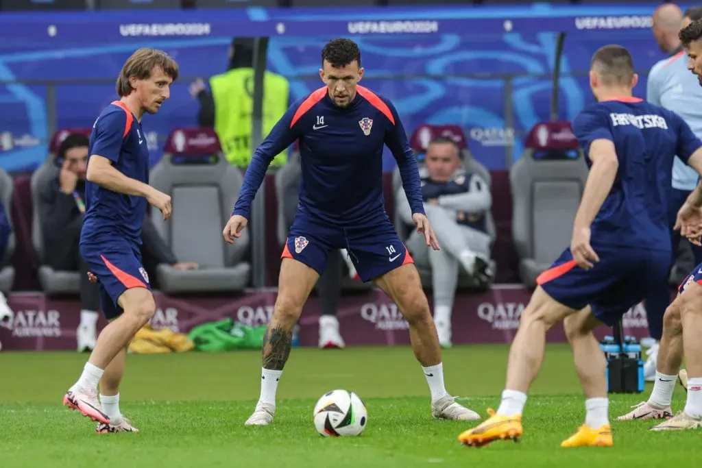 Luka Modric en el entrenamiento previo al debut de Croacia en la Euro 2024 vs. España.