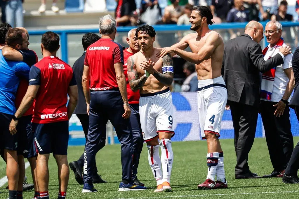 Gianluca Lapadula como capitán del Cagliari. (Foto: IMAGO).