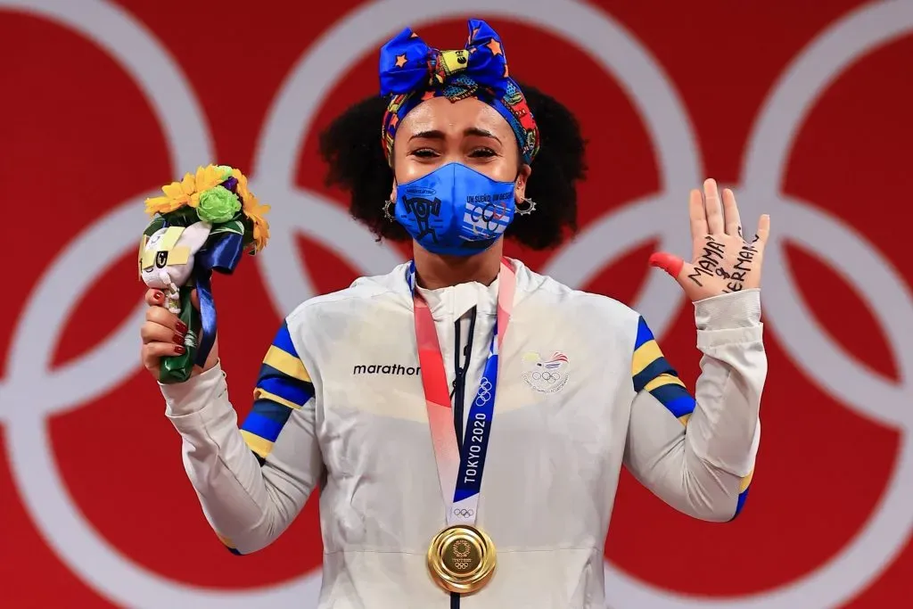 Neisi Dajomes ganó el oro en Tokio 2021. (Foto: Imago)