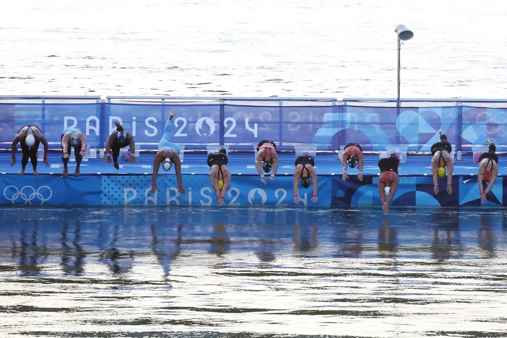 La prueba femenina de aguas abiertas estuvo en la mira de todos (Getty)