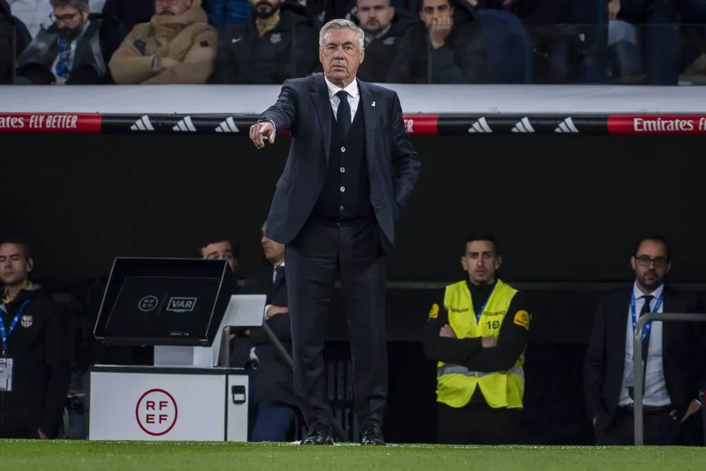 Carlo Ancelotti se enfrentará al AC Milan, su ex equipo, este martes en el Estadio Santiago Bernabéu.